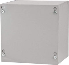 Cooper B-Line - Steel Junction Box Enclosure Screw Flat Cover - NEMA 1, 8" Wide x 8" High x 6" Deep - Benchmark Tooling