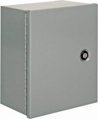 Cooper B-Line - Steel Standard Enclosure Hinge Flat Cover - NEMA 1, 10" Wide x 12" High x 6" Deep - Benchmark Tooling