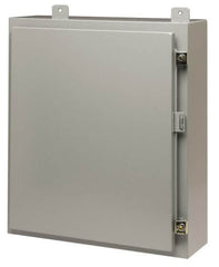 Cooper B-Line - Steel Standard Enclosure Hinge Flat Cover - NEMA 12, 13, 30" Wide x 36" High x 12" Deep - Benchmark Tooling