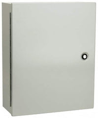 Cooper B-Line - Steel Standard Enclosure Hinge Flat Cover - NEMA 1, 16" Wide x 20" High x 6-5/8" Deep - Benchmark Tooling