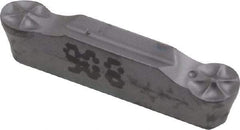 Iscar - 318159GRIP Y Grade IC908, 3.18mm Cutting Width Carbide Grooving Insert - 1.5mm Max Depth of Cut, Neutral, TiAlN Finish - Benchmark Tooling