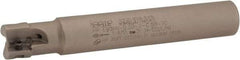 Iscar - 1/2" Cut Diam, 0.303" Max Depth of Cut, 1/2" Shank Diam, 3.27" OAL, Indexable Square Shoulder End Mill - HP AN.. 0702.. Inserts, Cylindrical Shank, 90° Lead Angle, Through Coolant, Series Heliplus - Benchmark Tooling
