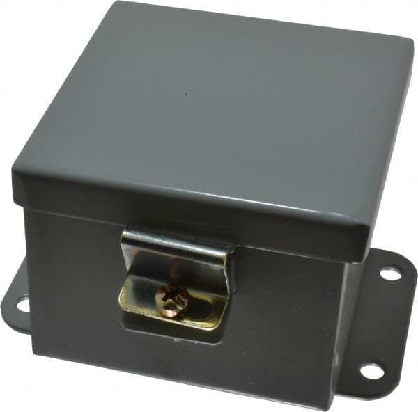 Cooper B-Line - Steel Standard Enclosure Hinge Flat Cover - NEMA 12, 13, 4" Wide x 4" High x 3" Deep, Dirt-tight & Dust-tight - Benchmark Tooling