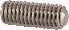 Value Collection - #10-32 UNF, 1/2" OAL, Flat Point Set Screw - Grade Austenitic A2 Stainless Steel, 3/32" Key - Benchmark Tooling