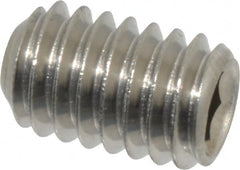 Value Collection - 5/16-18 UNC, 1/2" OAL, Flat Point Set Screw - Grade Austenitic A2 Stainless Steel, 5/32" Key - Benchmark Tooling