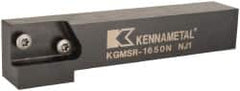 Kennametal - KGMS, Right Hand, Indexable Grooving Tool Holder - 25.4mm Shank Height, 25.4mm Shank Width, 139.9mm OAL - Benchmark Tooling