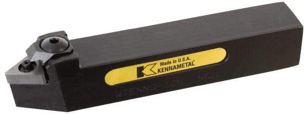 Kennametal - WTEN, Neutral Cut, 0° Lead Angle, 1" Shank Height x 1" Shank Width, Negative Rake Indexable Turning Toolholder - 6" OAL, TN..43. Insert Compatibility, Series Wedgelock - Benchmark Tooling