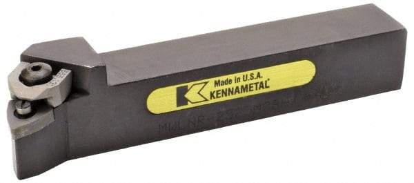 Kennametal - MWLN, Right Hand Cut, 5° Lead Angle, 25mm Shank Height x 25mm Shank Width, Negative Rake Indexable Turning Toolholder - 150mm OAL, WN..0804. Insert Compatibility, Series Wedgelock - Benchmark Tooling