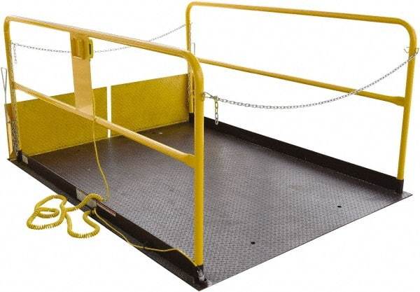 Vestil - 5,000 Lb Capacity Electric Hydraulic Dock Scissor Lift Table - 8" Lift Height, 96" Platform Length x 72" Platform Width - Benchmark Tooling