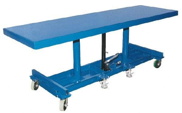 Vestil - 2,000 Lb Capacity Long Deck Mobile Lift Table - 31" Lift Height, 60" Platform Length x 30" Platform Width - Benchmark Tooling