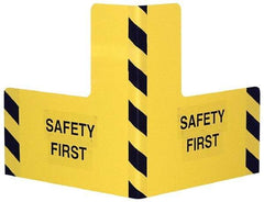 Vestil - 16" Long, Steel Corner Protector - Yellow, 8" High x 16" Wide Side - Benchmark Tooling