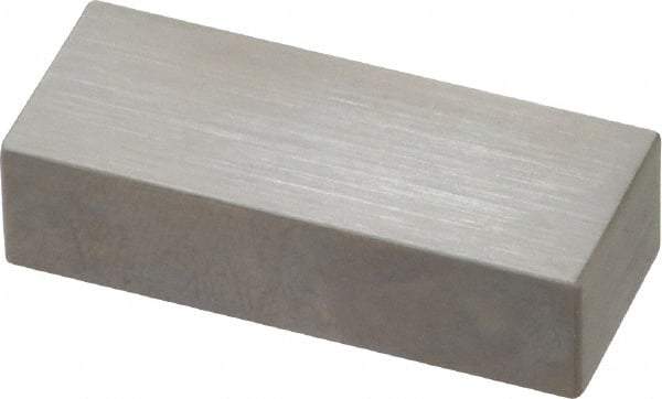 Mitutoyo - 0.55" Rectangular Steel Gage Block - Accuracy Grade AS-1, Includes Certificate of Inspection - Benchmark Tooling