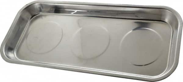 Eclipse - 14-3/16" Long x 6-1/4" Wide Magnetic Tray - Stainless Steel with Rubber-Coated Ferrite - Benchmark Tooling