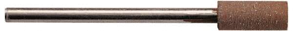 Made in USA - 1" Head Diam x 1/2" Head Thickness CBN Grinding Pin - 1/4" Shank Diam - Benchmark Tooling