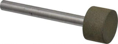 Made in USA - 3/4" Head Diam x 1/2" Head Thickness CBN Grinding Pin - 1/4" Shank Diam - Benchmark Tooling