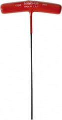 Bondhus - 2mm Hex, T-Handle Cushion Grip, Ball End Hex Key - 150mm OAL, Protanium High Torque Steel, Metric System of Measurement - Benchmark Tooling