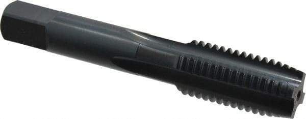 OSG - 3/4-10 UNC 4 Flute Nitride/Oxide Finish High Speed Steel Straight Flute Standard Hand Tap - Plug, Right Hand Thread, 4-1/4" OAL, 2" Thread Length, H3 Limit, Oversize - Exact Industrial Supply