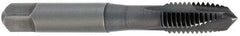 Cleveland - 5/16-18, 3 Flute, Oxide Finish, High Speed Steel Spiral Point Tap - Plug Chamfer, Right Hand Thread, 2B Class of Fit, Series 1011BO - Exact Industrial Supply