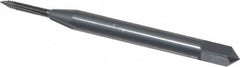 OSG - #0-80 UNF, 2 Flute, Oxide Finish, High Speed Steel Spiral Point Tap - Plug Chamfer, Right Hand Thread, 1-5/8" OAL, 5/16" Thread Length, 0.141" Shank Diam, 3B Class of Fit, Series 105 - Exact Industrial Supply