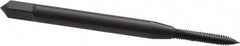 OSG - #2-56 UNC, 2 Flute, Oxide Finish, High Speed Steel Spiral Point Tap - Plug Chamfer, Right Hand Thread, 1-3/4" OAL, 7/16" Thread Length, 0.141" Shank Diam, 2B Class of Fit, Series 105 - Exact Industrial Supply