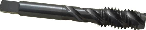 OSG - 1/2-13 UNC 3 Flute 3B Plug Spiral Flute Tap - High Speed Steel, Oxide Finish, 3-3/8" OAL, Right Hand Flute, Right Hand Thread, H3, Series 107 - Benchmark Tooling