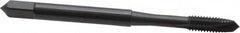 OSG - M4x0.70 Metric Coarse, 2 Flute, Oxide Finish, High Speed Steel Spiral Point Tap - Plug Chamfer, Right Hand Thread, 2-1/8" OAL, 3/4" Thread Length, 0.168" Shank Diam, 6H Class of Fit, Series 142 - Exact Industrial Supply