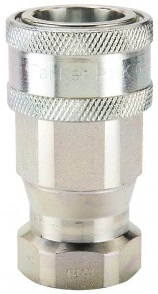 Parker - 1-5/16-12 SAE Steel Hydraulic Hose O-Ring Boss Coupler & Female Fitting - 4,000 psi - Benchmark Tooling