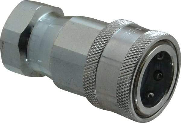 Parker - 1/2 NPTF Steel Hydraulic Hose Female Pipe Thread Coupler - 4,000 psi - Benchmark Tooling