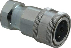 Parker - 1/2 NPTF Steel Hydraulic Hose Female Pipe Thread Coupler - 4,000 psi - Benchmark Tooling