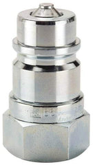 Parker - 1-1/16 NPTF Steel Hydraulic Hose Female Pipe Thread Nipple - 4,000 psi - Benchmark Tooling