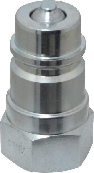 Parker - 1/2 NPTF Steel Hydraulic Hose Female Pipe Thread Nipple - 4,000 psi - Benchmark Tooling