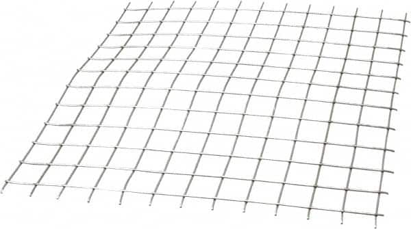 Value Collection - 14 Gage, 0.08 Inch Wire Diameter, 1 x 1 Mesh per Linear Inch, Stainless Steel, Welded Fabric Wire Cloth - 0.92 Inch Opening Width, 12 Inch Wide x 12 Inch Stock Length - Benchmark Tooling