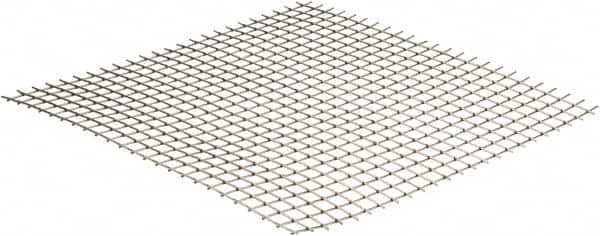 Value Collection - 16 Gage, 0.063 Inch Wire Diameter, 2 x 2 Mesh per Linear Inch, Stainless Steel, Welded Fabric Wire Cloth - 0.437 Inch Opening Width, 12 Inch Wide x 12 Inch Stock Length - Benchmark Tooling