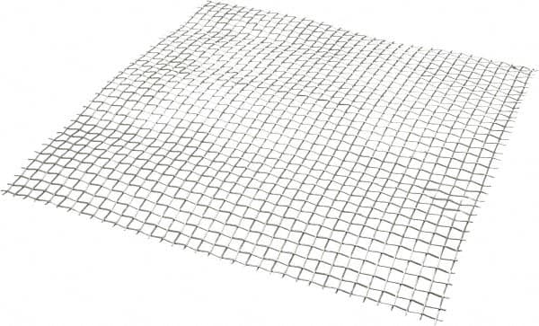 Value Collection - 18 Gage, 0.047 Inch Wire Diameter, 3 x 3 Mesh per Linear Inch, Stainless Steel, Welded Fabric Wire Cloth - 0.287 Inch Opening Width, 12 Inch Wide x 12 Inch Stock Length - Benchmark Tooling