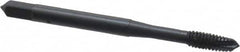 OSG - #8-32 UNC, 3 Flute, Oxide Finish, Vanadium High Speed Steel Spiral Point Tap - Plug Chamfer, Right Hand Thread, 2-1/8" OAL, 3/4" Thread Length, 0.168" Shank Diam, 3B Class of Fit, Series 300 - Exact Industrial Supply