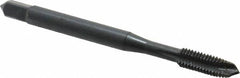 OSG - #10-32 UNF, 3 Flute, Oxide Finish, Vanadium High Speed Steel Spiral Point Tap - Plug Chamfer, Right Hand Thread, 2-3/8" OAL, 7/8" Thread Length, 0.194" Shank Diam, 3B Class of Fit, Series 300 - Exact Industrial Supply