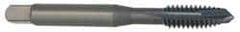 OSG - #10-32 UNF, 3 Flute, Oxide Finish, Vanadium High Speed Steel Spiral Point Tap - Plug Chamfer, Right Hand Thread, 2-3/8" OAL, 7/8" Thread Length, 0.194" Shank Diam - Exact Industrial Supply