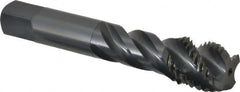 OSG - 7/8-9 UNC 4 Flute 3B Modified Bottoming Spiral Flute Tap - Vanadium High Speed Steel, Oxide Finish, 4-11/16" OAL, Right Hand Flute, Right Hand Thread, H4, Series 303 - Benchmark Tooling