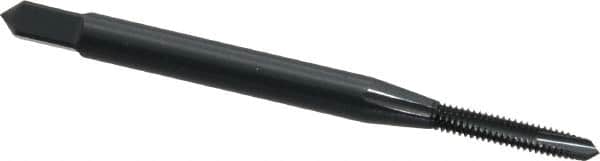 OSG - #2-56 UNC, 2 Flute, Oxide Finish, Powdered Metal Spiral Point Tap - Plug Chamfer, Right Hand Thread, 1-3/4" OAL, 7/16" Thread Length, 0.141" Shank Diam, 2B Class of Fit, Series 312 - Exact Industrial Supply
