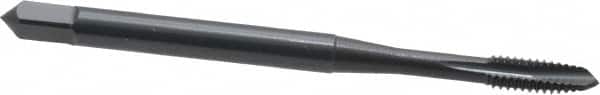 OSG - #5-40 UNC, 3 Flute, Oxide Finish, Powdered Metal Spiral Point Tap - Plug Chamfer, Right Hand Thread, 1-15/16" OAL, 5/8" Thread Length, 0.141" Shank Diam, 2B/3B Class of Fit, Series 312 - Exact Industrial Supply