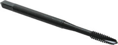 OSG - #6-32 UNC, 3 Flute, Oxide Finish, Powdered Metal Spiral Point Tap - Plug Chamfer, Right Hand Thread, 2" OAL, 11/16" Thread Length, 0.141" Shank Diam, 2B Class of Fit, Series 312 - Exact Industrial Supply