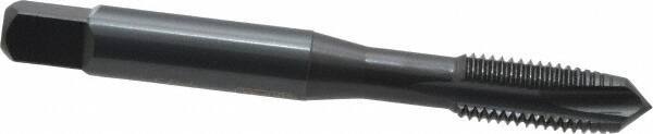 OSG - 5/16-24 UNF, 3 Flute, Oxide Finish, Powdered Metal Spiral Point Tap - Plug Chamfer, Right Hand Thread, 2-23/32" OAL, 1-1/8" Thread Length, 0.318" Shank Diam, 2B Class of Fit, Series 312 - Exact Industrial Supply