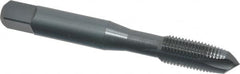 OSG - 3/8-24 UNF, 3 Flute, Oxide Finish, Powdered Metal Spiral Point Tap - Plug Chamfer, Right Hand Thread, 2-15/16" OAL, 1-1/4" Thread Length, 0.381" Shank Diam, 3B Class of Fit, Series 312 - Exact Industrial Supply