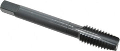 OSG - 1/2-13 UNC, 3 Flute, Oxide Finish, Powdered Metal Spiral Point Tap - Plug Chamfer, Right Hand Thread, 3-3/8" OAL, 1-21/32" Thread Length, 0.367" Shank Diam, 3B Class of Fit, Series 312 - Exact Industrial Supply
