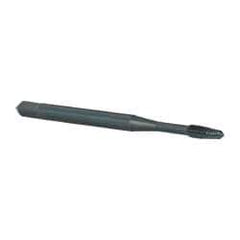 OSG - #2-56 UNC, H2, 2 Flutes, Plug Chamfer, Oxide Finish, Powdered Metal Spiral Point STI Tap - 1-3/4" OAL, 0.141" Shank Diam, 7/16" Thread Length, 0.11" Square Size, Series 314 - Exact Industrial Supply