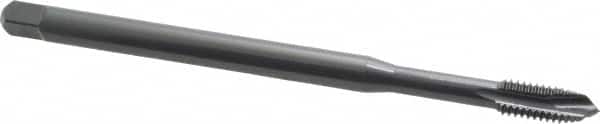 OSG - 3/8-16 UNC 3 Flute H3 Oxide Finish Vanadium High Speed Steel Spiral Point Extension Tap - Plug Chamfer, 6" OAL, 3B Class of Fit - Benchmark Tooling
