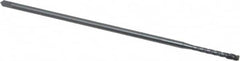 OSG - #8-32 UNC 3 Flute H3 Oxide Finish Vanadium High Speed Steel Spiral Flute Extension Tap - Modified Bottoming Chamfer, 6" OAL, 2B Class of Fit - Exact Industrial Supply