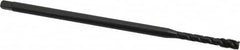 OSG - 1/4-28 UNF 3 Flute H3 Oxide Finish Vanadium High Speed Steel Spiral Flute Extension Tap - Modified Bottoming Chamfer, 6" OAL, 3B Class of Fit - Benchmark Tooling