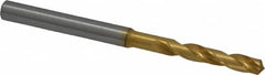 OSG - 5/32" 130° Spiral Flute Cobalt Screw Machine Drill Bit - TiN Finish, Right Hand Cut, 1" Flute Length, 2-7/16" OAL, Standard Point, Straight Shank - Benchmark Tooling