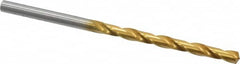 OSG - 3/16" 130° Cobalt Jobber Drill - TiN Finish, Right Hand Cut, Spiral Flute, Straight Shank, 3-3/4" OAL, Standard Point - Benchmark Tooling